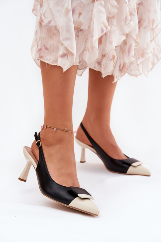 Elegantný štýl štekle s ozdobami Eko Kožené čierna Ottoles