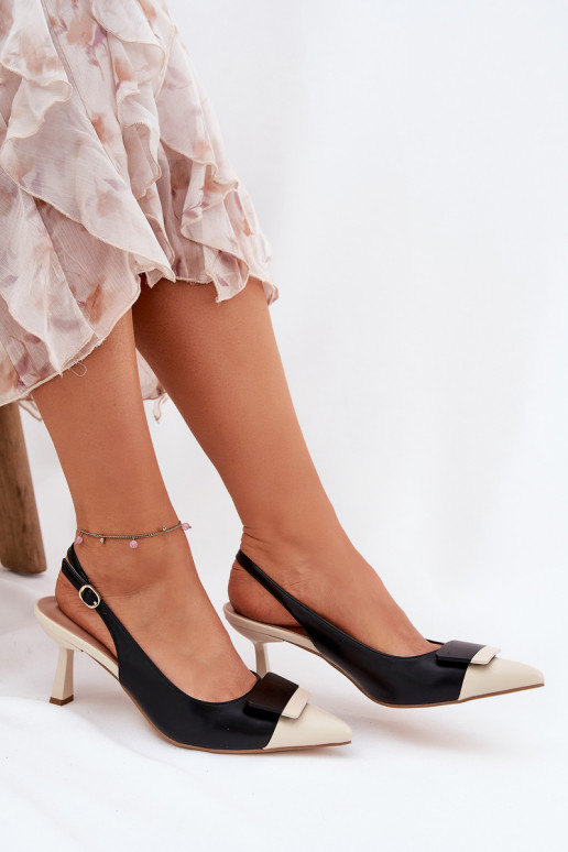 Elegantný štýl štekle s ozdobami Eko Kožené čierna Ottoles