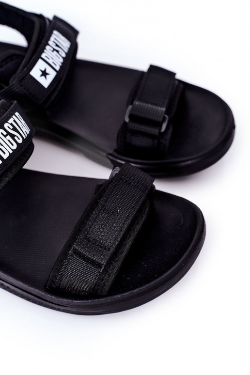 Športový štýl pánske sandále Big Star HH174842 čierna