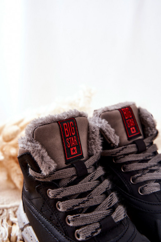 Teplé detské topánky Big Star II374074 čierna