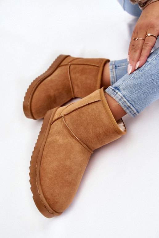 Dámske zahriať sa Čižmy Snehule Hnedá farba Virgina