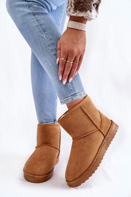 Dámske zahriať sa Čižmy Snehule Hnedá farba Virgina