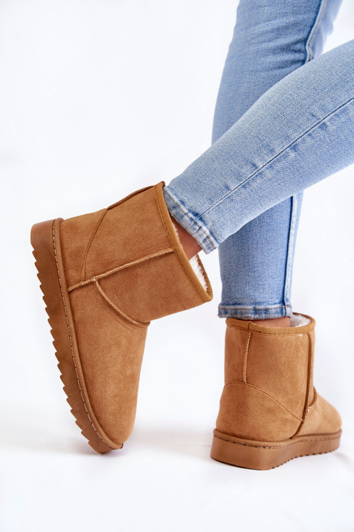 Dámske zahriať sa Čižmy Snehule Hnedá farba Virgina