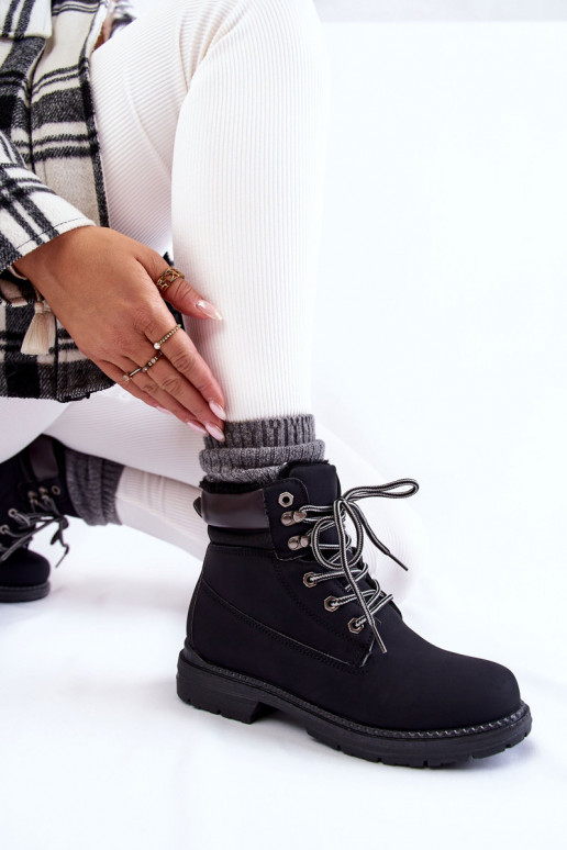 Dámske zahriať sa Čižmy topánky čierna Lonne