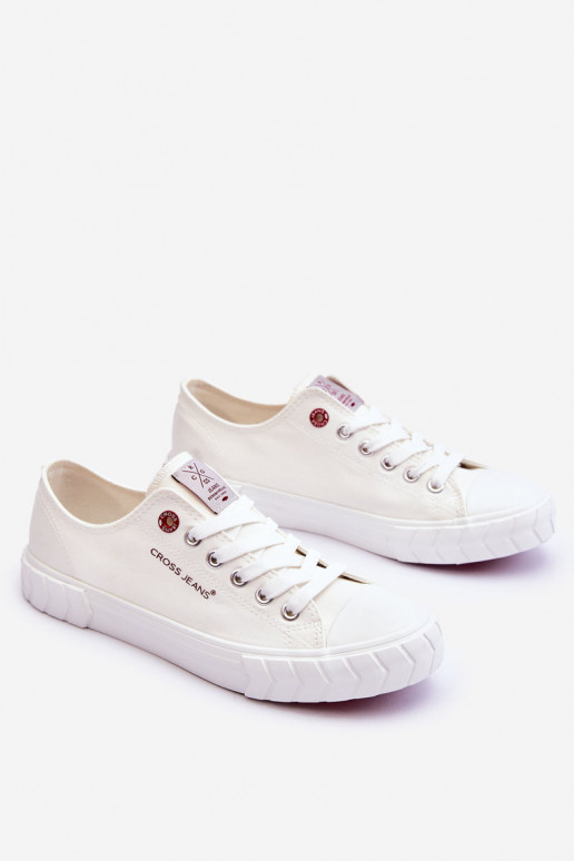 Klasický model Dámske Topánky Cross Jeans LL2R4052 biela farba