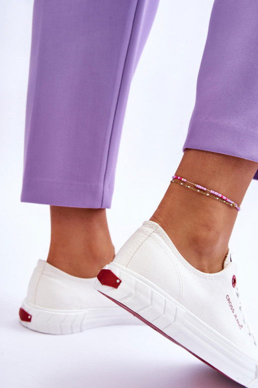 Klasický model Dámske Topánky Cross Jeans LL2R4052 biela farba