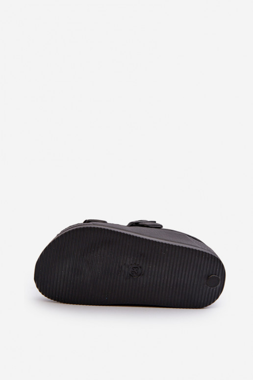 Papuče deti Jednoduché s prackami BIG STAR NN374536 čierna