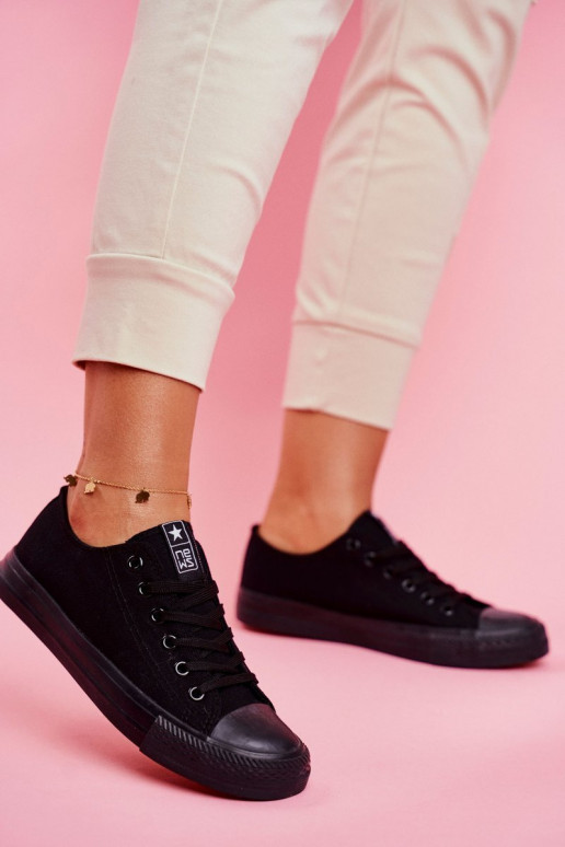 Dámske Klasický model bežná obuv čierna Ecoma