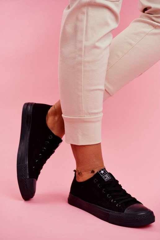 Dámske Klasický model bežná obuv čierna Ecoma