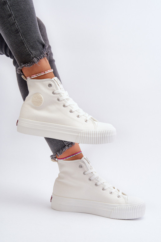 Bežná obuv Vysoká Lee Cooper LCIN-24-02-2132 biela farba