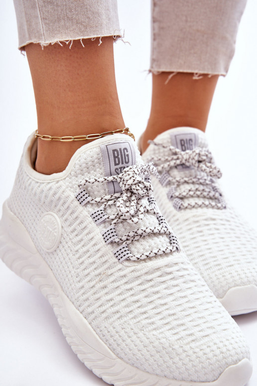 Dámske Športový štýl topánky Memory Foam Big Star HH274296 biela farba