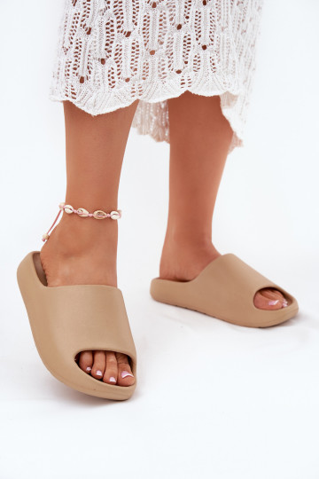 Ľahké papuče Dámske papuče béžová Rivasol