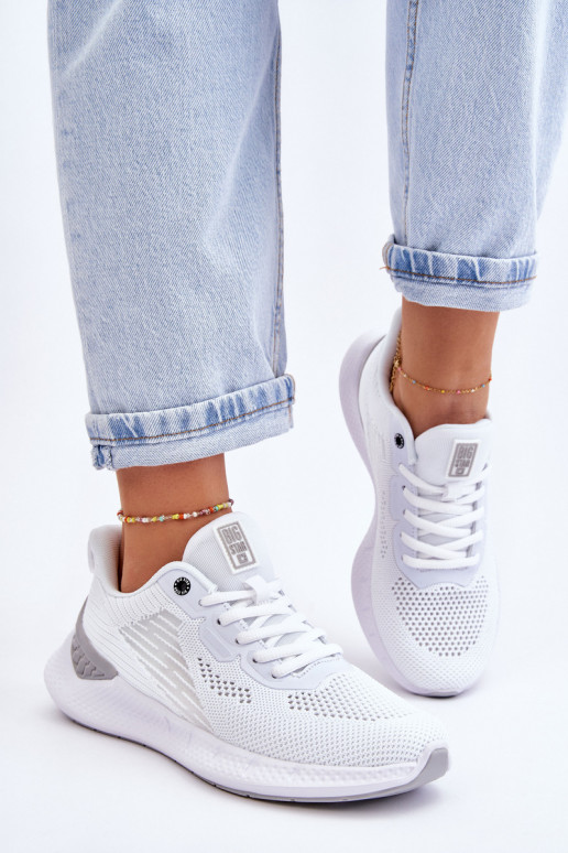 Dámske Jednoduché tenisky Memory Foam System Big Star LL274297 biela farba