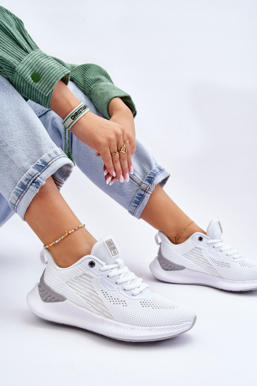 Dámske Jednoduché tenisky Memory Foam System Big Star LL274297 biela farba