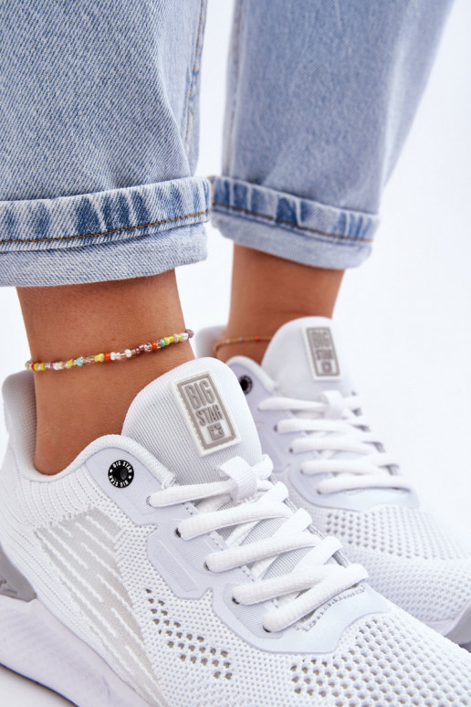 Dámske Jednoduché tenisky Memory Foam System Big Star LL274297 biela farba