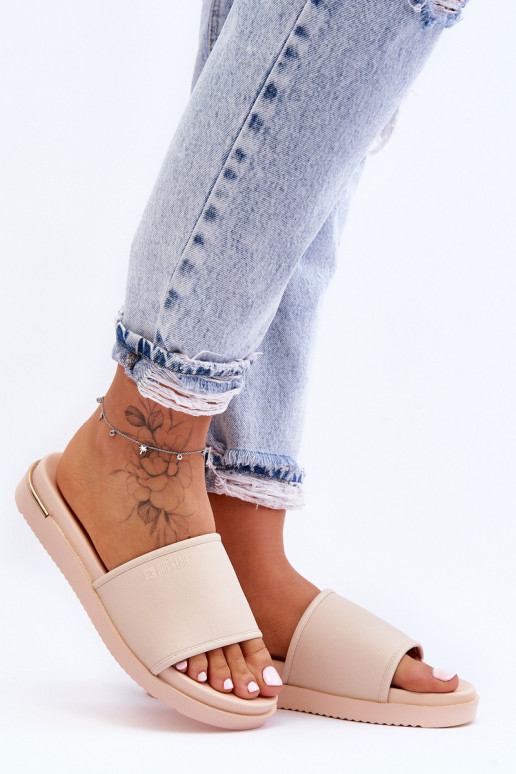 Dámske Papuče s platformou Big Star LL274933 béžová