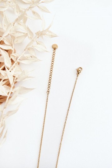 Dámska retiazka S módnymi príveskami zlatej farby 2