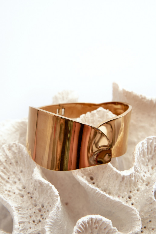 Gładka Náramok z nerezovej ocele zlatej farby