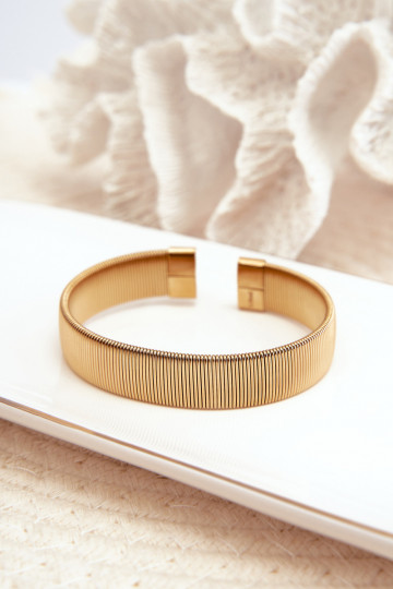 Elastyczna Náramok Dámske z nerezovej ocele zlatej farby 2