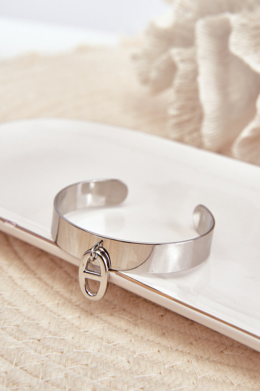 Náramok s ozdobami Stal NierdzeInna strieborná farba