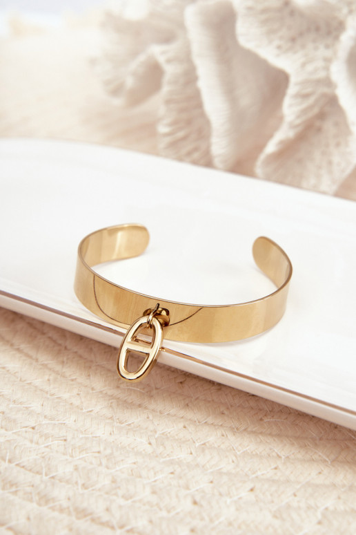 Náramok s ozdobami Stal NierdzeInna zlatej farby