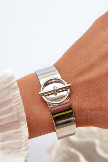 Náramok Dámske s ozdobami Stal NierdzeInna strieborná farba