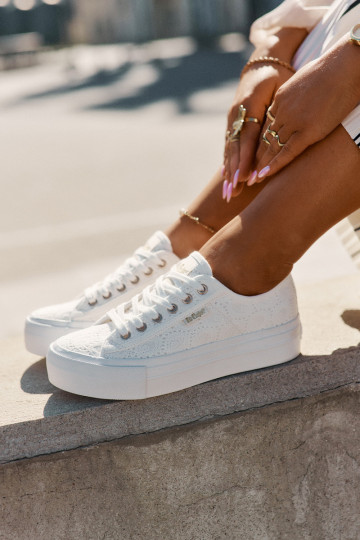 Bežná obuv s čipkou Lee Cooper LCIN-25-31-3438L biela farba 2