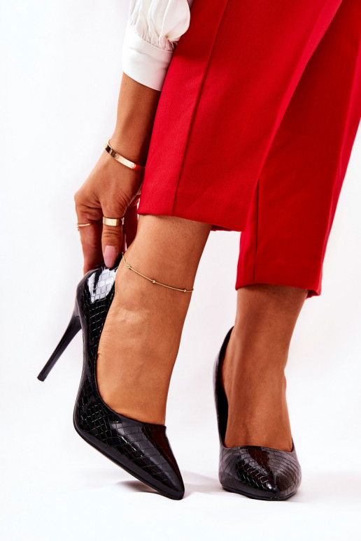 štekle hadie vzory čierna Tissoria