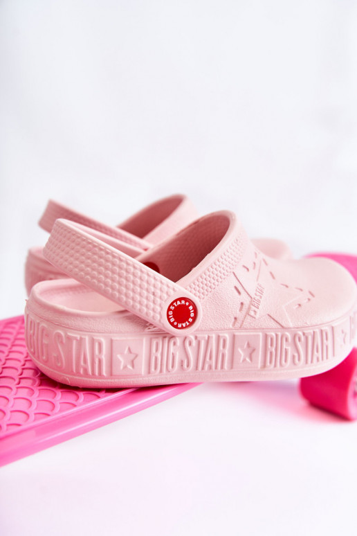 deti Ľahké papuče Crocs Big Star II375007 Ružová