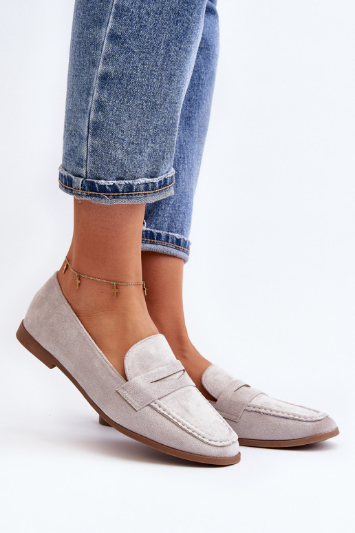 Dámske Klasický model Mokasíny sivá Olevin