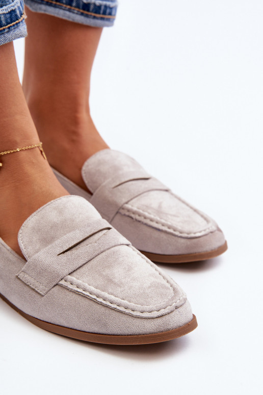 Dámske Klasický model Mokasíny sivá Olevin