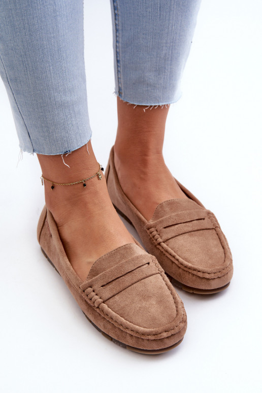 dámske mokasíny z eko semišuoIne Big Star NN274930 Memory Foam System béžová