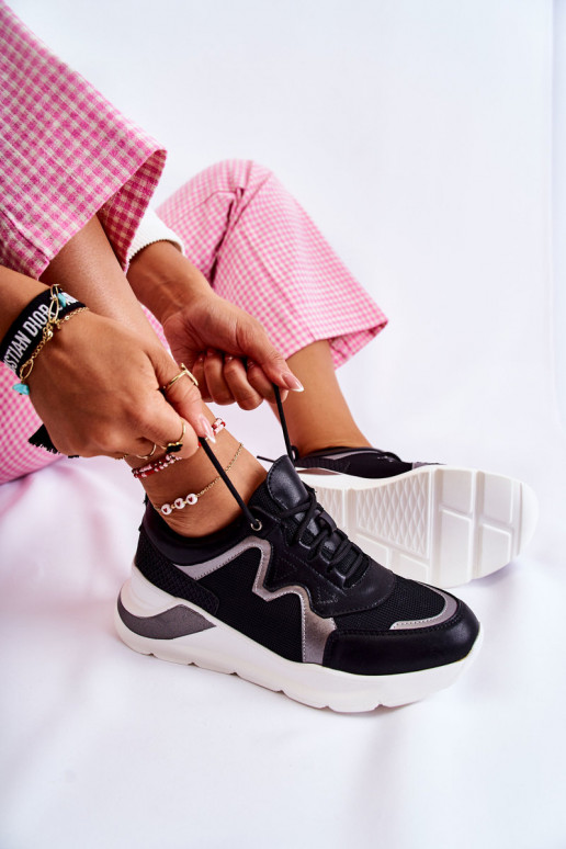 Dámske Módne Tenisky model obuvi čierna Allie