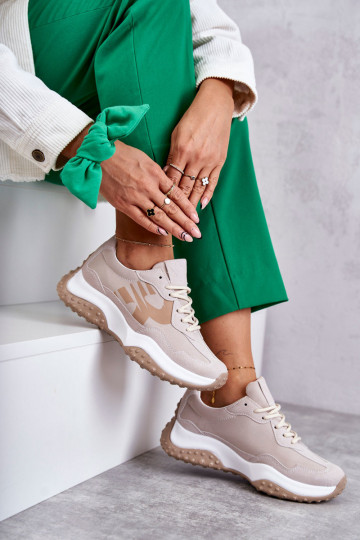 Dámske tenisky s popruhmi béžová Tolea