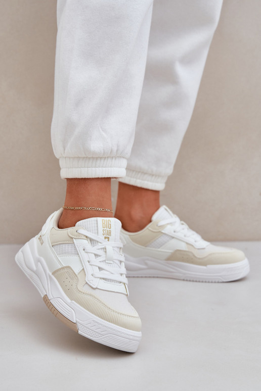 Tenisky model obuvi s platformou Big Star OO274A155 biely-béžová