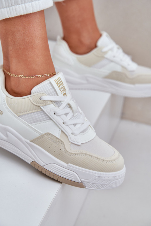 Tenisky model obuvi s platformou Big Star OO274A155 biely-béžová