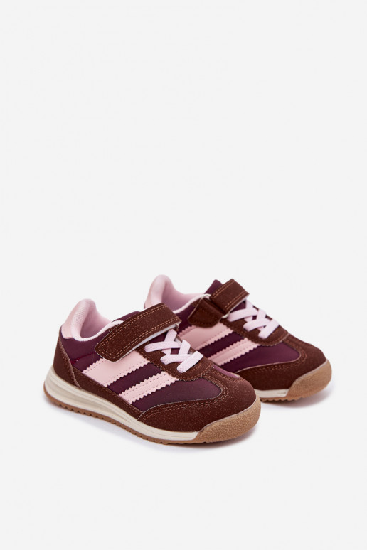 Detské tenisky tenisky s lepiacimi spojkami Hnedá farba Viona