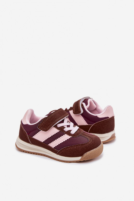 Detské tenisky tenisky s lepiacimi spojkami Hnedá farba Viona