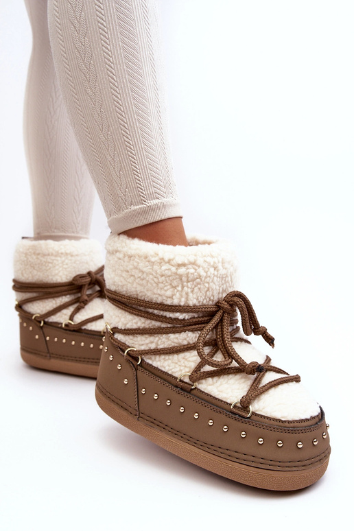 Dámske snehule s ovčou kožušinou...