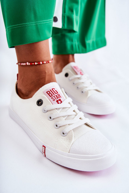 Dámske Topánky Big Star FF274087 biely-červená