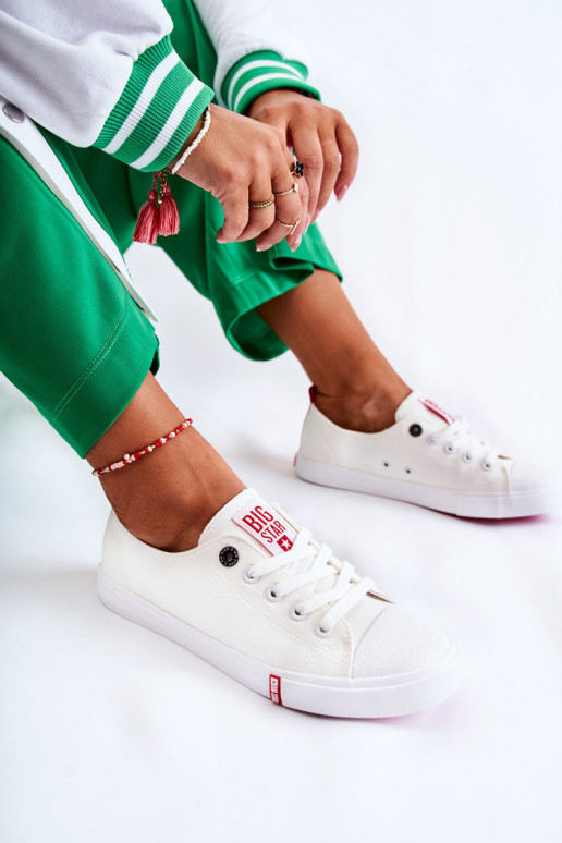 Dámske Topánky Big Star FF274087 biely-červená