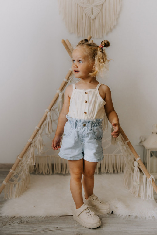 Detská športová obuv s lepiacimi spojkami béžová Elike