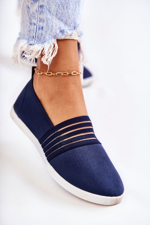 Dámske Tenisky materiál Slip-On tmavomodrá Lilis