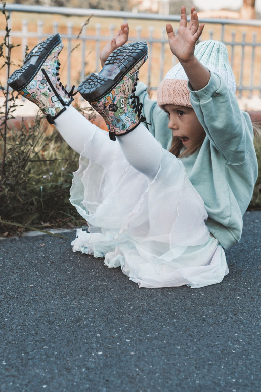 Teplé detské topánky Tlačiť Ružová Dexi