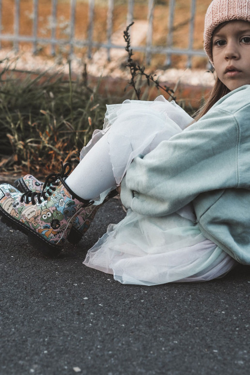 Teplé detské topánky Tlačiť Ružová Dexi