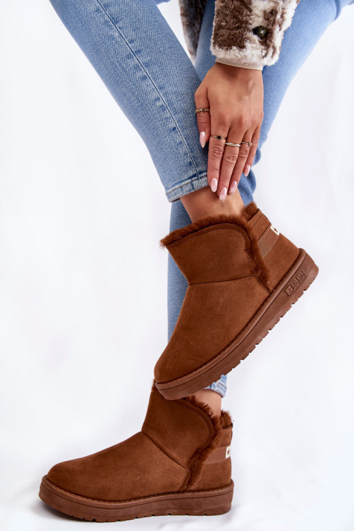 Dámske Čižmy Snehule Big Star KK274620 Hnedá farba