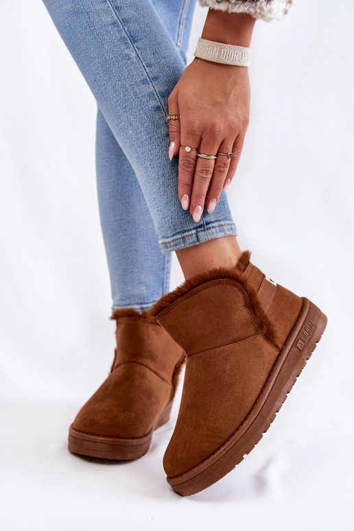 Dámske Čižmy Snehule Big Star KK274620 Hnedá farba