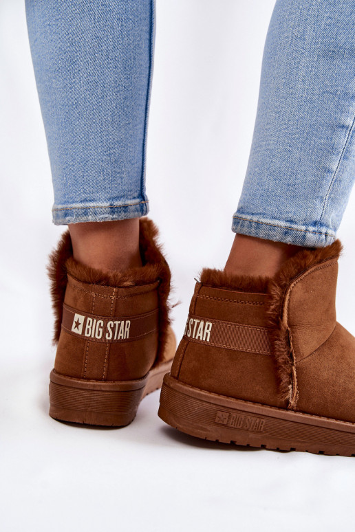 Dámske Čižmy Snehule Big Star KK274620 Hnedá farba