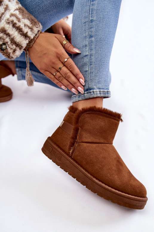 Dámske Čižmy Snehule Big Star KK274620 Hnedá farba