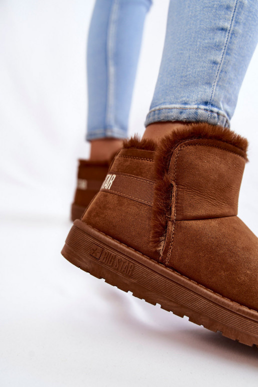 Dámske Čižmy Snehule Big Star KK274620 Hnedá farba